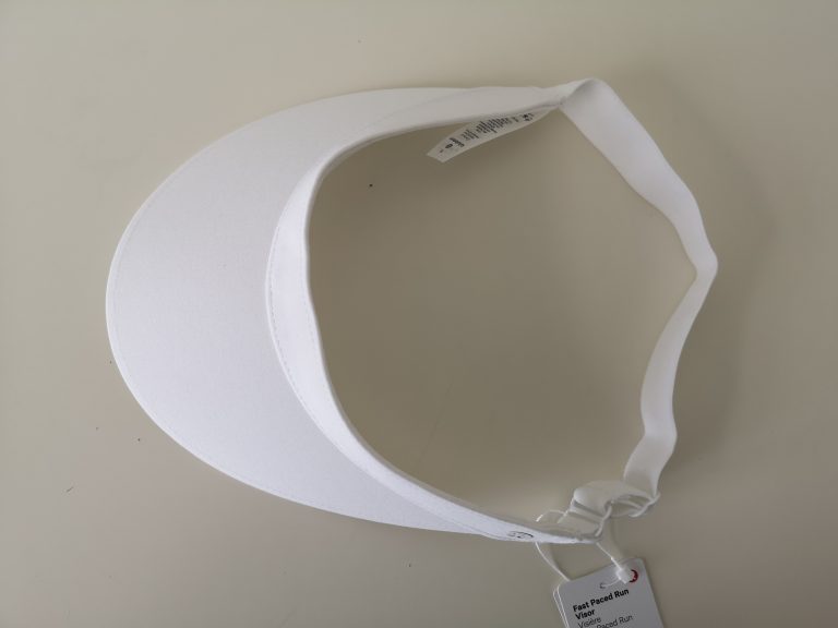 NWT LULULEMON White Lightweight Fast Paced Run Visor Hat One Size – Room 8
